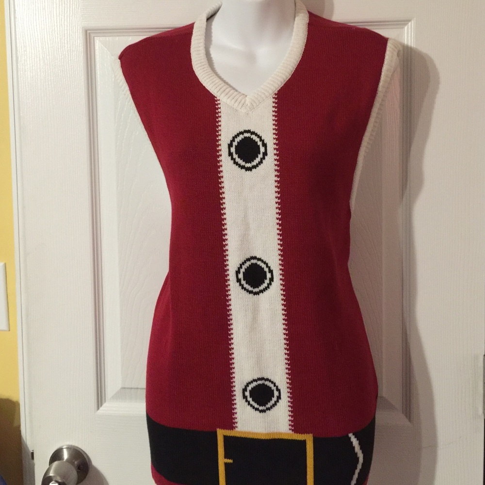 New Christmas s/sleeve Sweater Vest size Medium